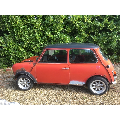 444 - Austin Mini Mayfair. 1986. Good project. Engine turns over, new battery, Italian style interior. Reg... 