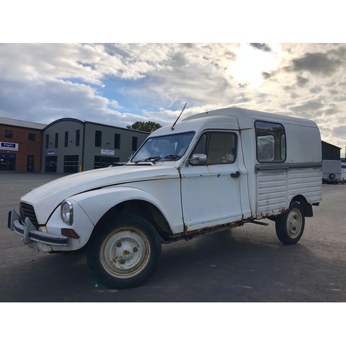 448 - Citron Acadiane panel van. 1979. 602cc. Tax and MOT exempt. Good chassis, body tub and floor. Needs ... 