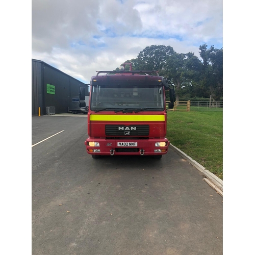 416 - MAN fire engine. Ex Gloucester fire brigade. MOT January. 66461KM. Reg VA02 NNF