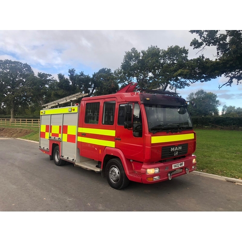 416 - MAN fire engine. Ex Gloucester fire brigade. MOT January. 66461KM. Reg VA02 NNF