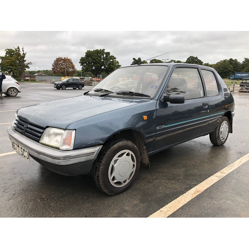 457 - Peugeot 205 Mardi Gras D 3 door hatchback. 1995. Starts and runs. 1769cc. Reg M577 SCJ. V5