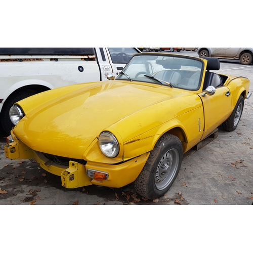 408 - Triumph Spitfire 1500. Believed 90% restored. New carpets, clean engine, engine turns over. Body wor... 