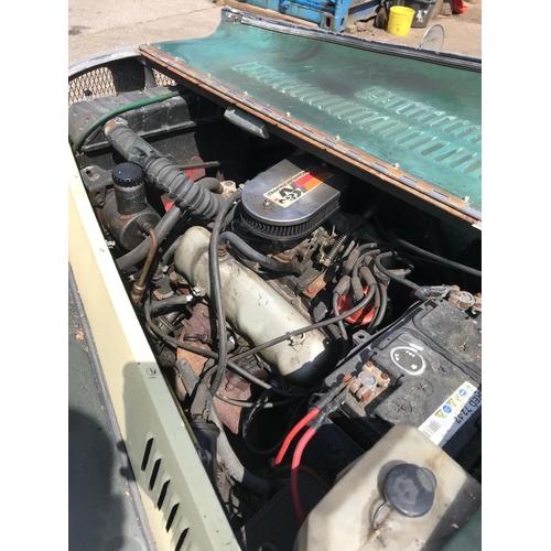 409 - Spartan convertible with Ford V6 Capri engine, runs and drives, exhaust is damaged. V5 has been appl... 