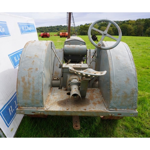 127 - Wallis tractor on steel wheels, PTO