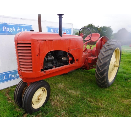 131 - Massey Harris 101 rowcrop tractor. 6 cyclinder Chrysler engine, PTO, early restoration