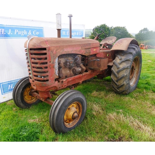 132 - Massey Harris 444 tractor. Original, rear wheel weights, PTO. SN G15F 75374