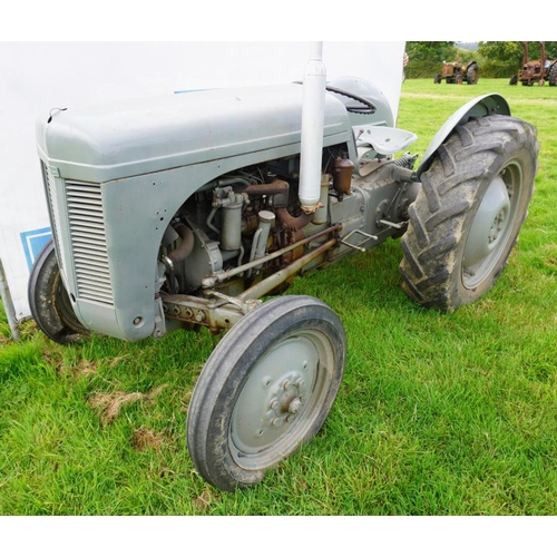 142 - Ferguson TE orchard tractor. 1947, P3 engine.  SN. TEA 10982 Reg. 350 UXU  V5