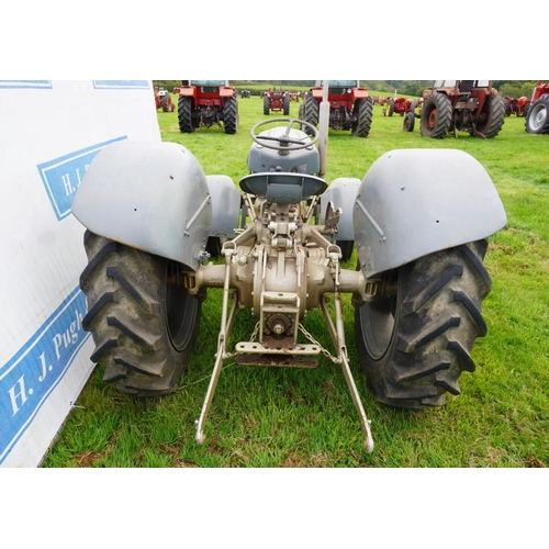 144 - Ferguson FE35 petrol paraffin tractor. 1957. Rare industrial model, Fuller hitch. SN. JGM 12762