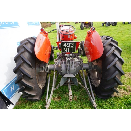 154 - Massey Ferguson 65 Mk2 tractor. SN. DY574877. Reg. 493 NTT  V5