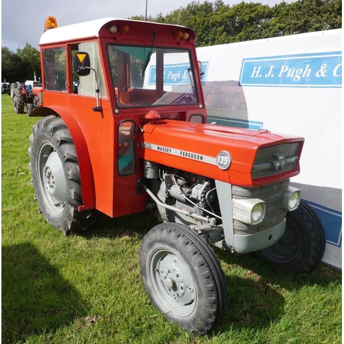 161 - Massey 135 Orchard tractor. 1969. Ebro cab, 4401hrs. Reg. DUJ 227T.  V5