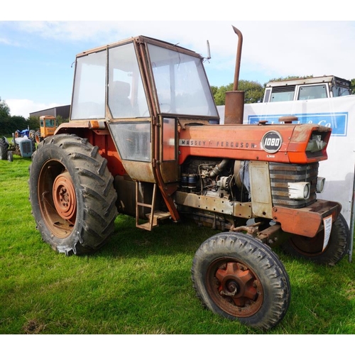 170 - Massey Ferguson 1080 tractor. Imported from France. PAVT wheels. showing 4264hrs