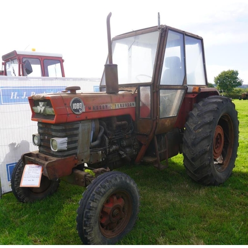 170 - Massey Ferguson 1080 tractor. Imported from France. PAVT wheels. showing 4264hrs