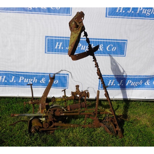 196 - Ferguson finger bar mower, with plate