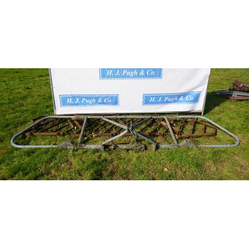 208 - Ferguson  4 section folding seed harrow