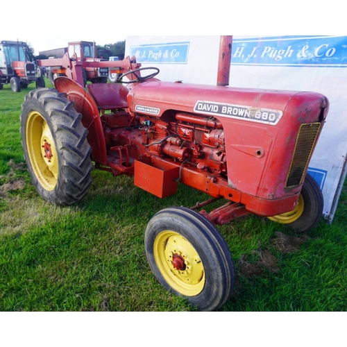 227 - David Brown 990 (880) tractor. 4 c ylinder diesel, SN. A449756