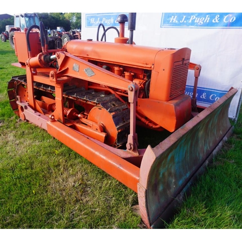 232 - David Brown 50D tractor. Blaw Knox angle blade