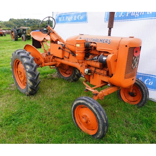 452 - Allis Chalmers B tractor. P3 diesel, PTO and pulley. Reg. LVJ 425  V5 and buff log book