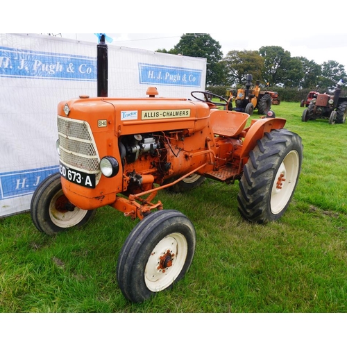 455 - Allis Chalmers ED 40 tractor.SN 1646. Reg. AOD 673A.  V5