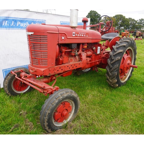 479 - International M tractor. American import, petrol paraffin, Reg GTA 343  V5 and old log book