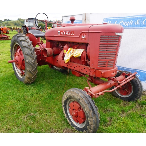 479 - International M tractor. American import, petrol paraffin, Reg GTA 343  V5 and old log book