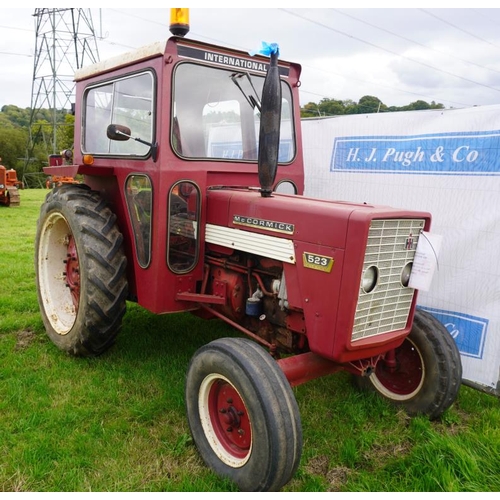 506 - International 523 tractor. Agrimatic cab. SN. 5989. Reg. WNG 247H  V5