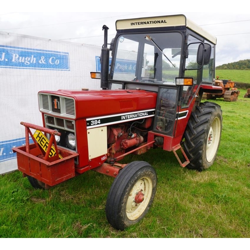 507 - International 384 tractor. Cab. Very tidy. 1100hrs. Extra spools- ploughing tractor. Reg. HER 64Y  V... 