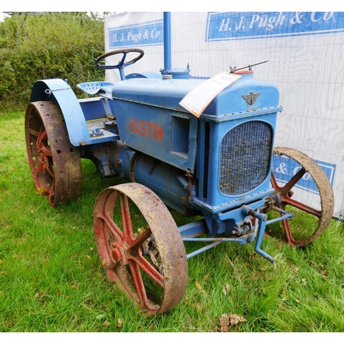 534 - Austin DE30 tractor. French built, engine free