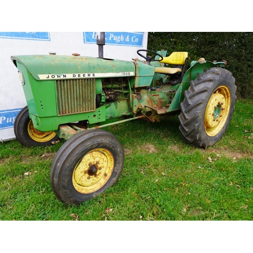 542 - John Deere 10/20 tractor. Cab available. 5030hrs. Reg. JKS 412H  V5