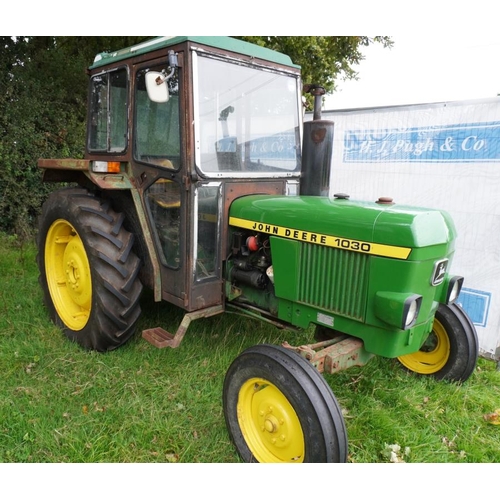 543 - John Deere 1030 tractor. Reg. SSW 224T  V5