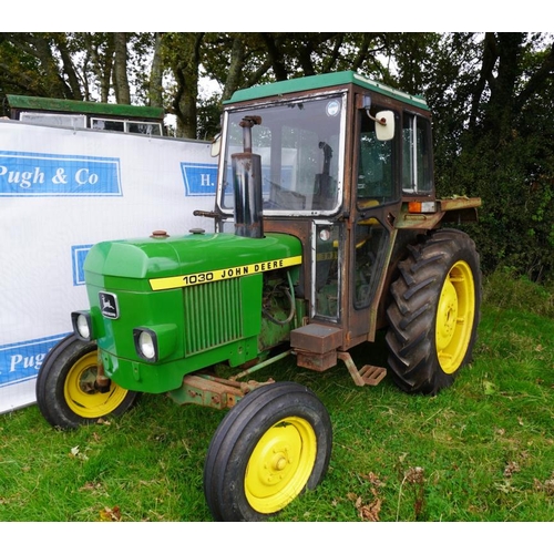 543 - John Deere 1030 tractor. Reg. SSW 224T  V5