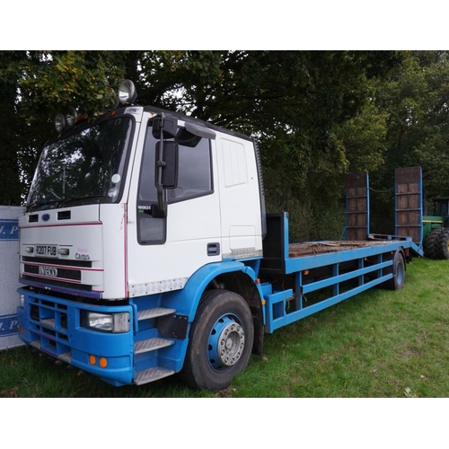 561 - Iveco 180E23 Cargo Super lorry. 1997, showing 74,000kms  Beaver trail. Hydraulic ramps. No test. has... 