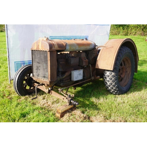 61 - An early Fordson Standard N tractor. Detroit, USA tank, long wings. For restoration.