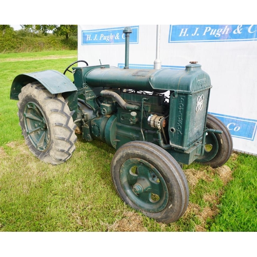 66 - Fordson Standard N tractor. Perkins 4 cylinder diesel conversion, with ploughing drawbar