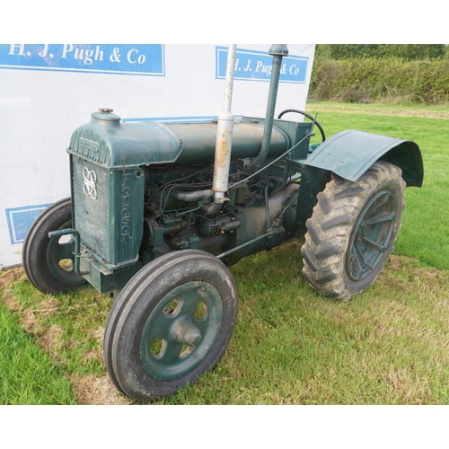 66 - Fordson Standard N tractor. Perkins 4 cylinder diesel conversion, with ploughing drawbar