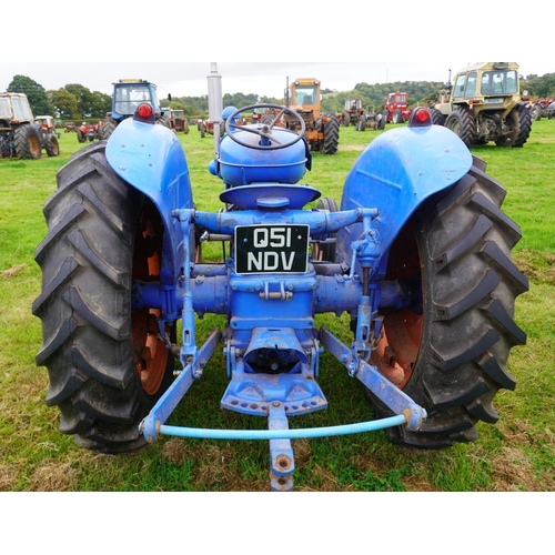 78 - Fordson Major diesel tractor, new rear tyres. Reg. Q51 NDV  V5