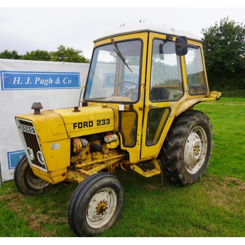 80 - Ford 233 Industrial tractor with cab, pick up hitch, new battery,