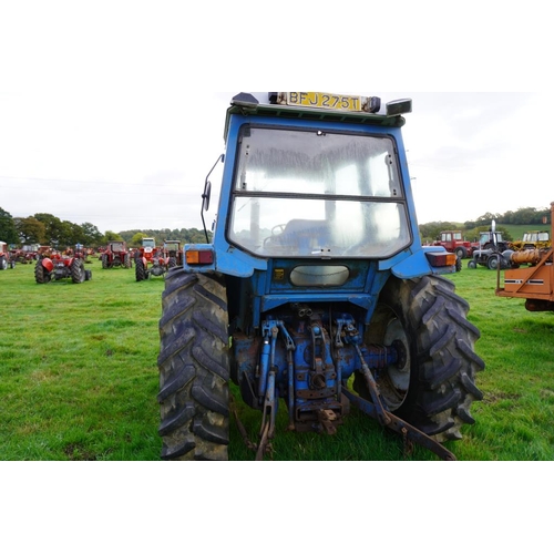 97 - Ford 7600 Four County tractor. Dual Power, Bubble cab, original condition, 6586hrs. CR Willcocks & C... 