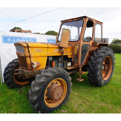 365 - Fiat 850 DT tractor. 4WD. 6608hrs, runs and drives. Reg. KUD 867L