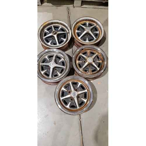 621 - Set of 5 Opel Kadett wheel rims