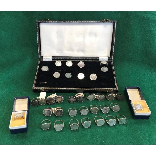 262 - Box of 3D in coin mounts