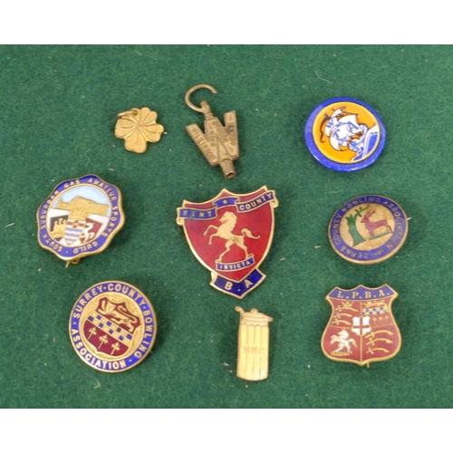 289 - 9 Assorted badges