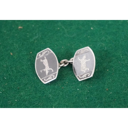 330 - Hallmarked silver cufflinks