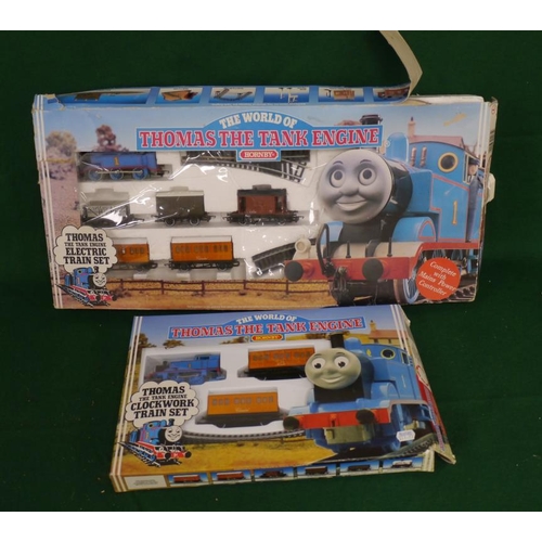 340 - Thomas The Tank Engine electric train set and Thomas The Tank Engine clockwork train set