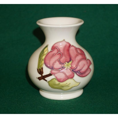 374 - Moorcroft cream peony bud vase 4