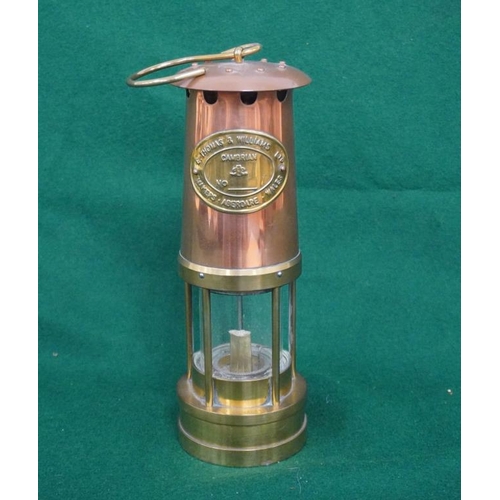 409 - E.Thomas and Williams Ltd vintage brass railway lantern. No. 85717