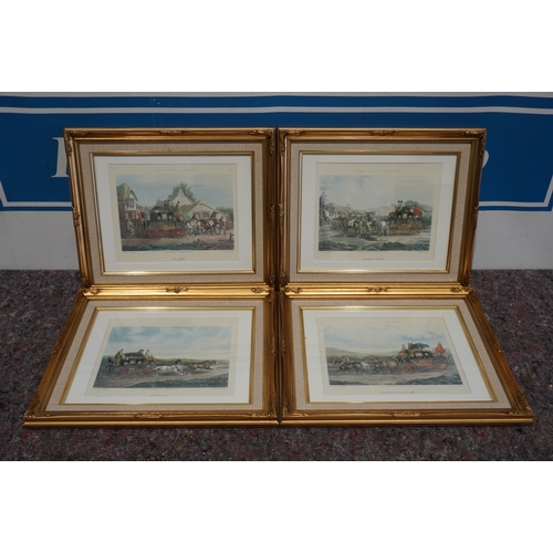473 - Set of 4 framed prints by C.C Henderson