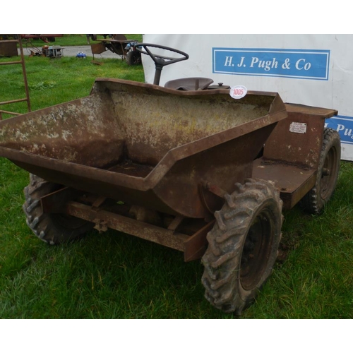 1005 - Dumper truck with Petter engine. Starts and runs well