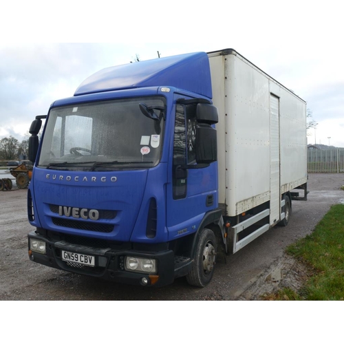 1045 - Iveco 75E16 lorry. Runs and drives. Chassis/SN. ZCFA75B0402552546 Reg. GN59 CBV