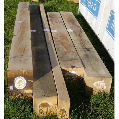 653 - Oak beam 3.4M 180x180 +VAT