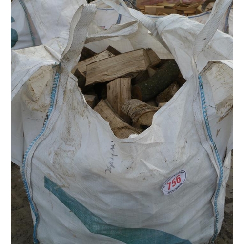 756 - Bag of ash firewood